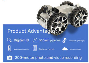 หุ่นยนต์ตรวจสอบท่ออัจฉริยะแบบ HD พร้อมสายเคเบิล 100-200 เมตร ควบคุมผ่านแอพ WiFi พร้อมกล้องตรวจสอบ - Product Image 6