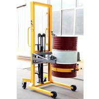 Apilador Manual Plegable para Bidones de 350 kg, Inclinador Hidráulico Giratorio para Bidones, Carro de Manipulación de Bidones para Almacén con Empuje Manual OEM