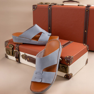 SHIKOL Sandales arabes personnalisées pour hommes Confortable Premier Italien <span class=keywords><strong>Cuir</strong></span> Élégance Léger Fabriqué À La Main Dubaï Chaussures De <span class=keywords><strong>Luxe</strong></span> - Product Image 3