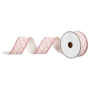 Recycled High Quality Apple Print Glitter Printed Polyester/Cotton <b>Ribbon</b> 1-1/2 Inch Wide for Gift Wedding Decorations Bags - Product Image 2