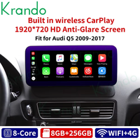 Kepala Unit Mobil Qualcomm 12.3 ", untuk Audi Q5 2009-2017 Android Multimedia Radio navigasi Stereo GPS Radio mobil nirkabel 4G