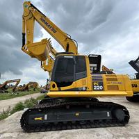 Excavadora Hidráulica Usada Komatsu PC220 de 22 Toneladas, Excavadora Mediana Komatsu PC220, Bomba de Caja de Cambios, Rodamiento, Precio Más Bajo, Barato