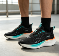 Chaussures de course personnalisées pour hommes, tige en mesh respirant, semelle confortable et amortissante, baskets de sport pour la marche quotidienne, support OEM ODM