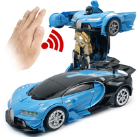 Coche Teledirigido Deformable Drift Ares 1:12 Bugatti Robot con Sonido y Luz