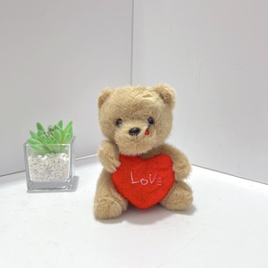 Vente en gros d'ours en peluche miniatures de 13 cm tenant un cœur, animaux en peluche, jouets en peluche prêts à être expédiés, ours en peluche brun, peluches de petite taille, poupées - Product Image 5