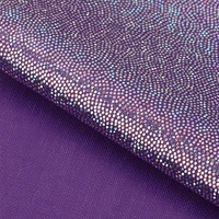 Kain Foil Perak Holografik Metalik Berkilau Glittery 100% Poliester Polos untuk Tas Pakaian Wanita Pernikahan