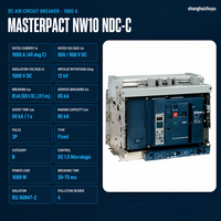 Disjoncteur Schneider ACB NWMasterPact NW DC N1 H1 65kA 85kA 3P 1000A-4000A DC1.0 Micrologic Original et Neuf 100%