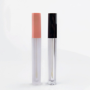 Wholesale 4ml Hexagon Lipgloss <b>Tube</b> Container Empty Bottle Private Logo Unique Black Rose Gold Lip Gloss <b>Tubes</b> With Brush - Product Image 1
