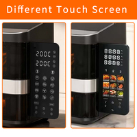 Friteuse à air chaud électrique 267167 CE/CETL 1800W à double panier, écran tactile numérique intelligent avec écran LCD