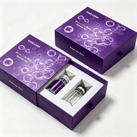 Boîte d'emballage personnalisable de luxe solide et recyclable avec design gratuit pour produits de peptides, huiles essentielles, parfums et cosmétiques