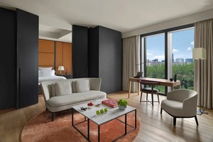 Compra en Línea Muebles de Hotel, Muebles de Hotel de Cinco Estrellas, Estilo Americano, Cama de Madera de Fresno y Nogal, Sofá, Silla, Mesa para Proyectos de Apartamentos y Villas - Product Image 3