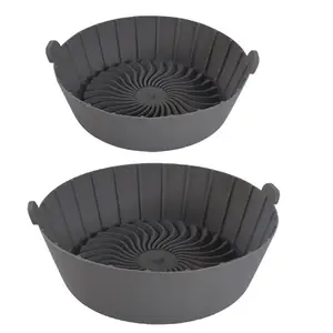 Silicone Fryer Accessories Pan Liners Dog Cart Potato Chip Baking Reusable Hot Air Fryer Baskets Baking Mold Accessories