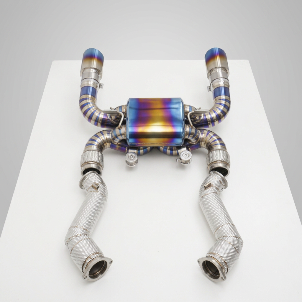 VantaFlow Downpipe With Catalyst and Titanium Catback Full Set Exhaust System for McLaren 720S 4.0T 2017-2023 Vacuum Valve Exhaust Pipe