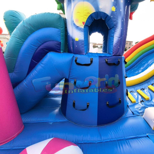 Parque de juegos inflable gigante para niños al aire libre con tobogán inflable de unicornios para niños pequeños - Product Image 6