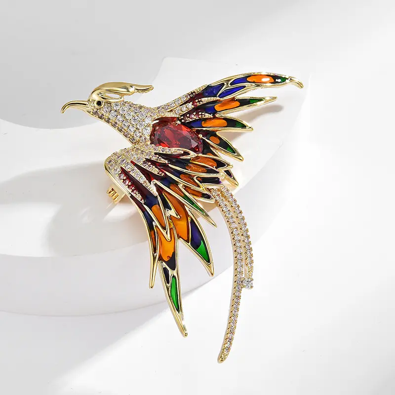Luxury high-end cute animal corsage pin new colorful fashionable rhinestones women fashion jewelry custom design brooches