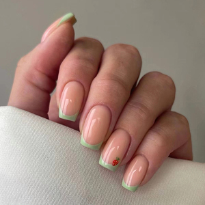 Prix de Gros 24 Pièces/Boîte Faux Ongles d'<span class=keywords><strong>Art</strong></span> Haute Qualité Amande Courts à Coller Taille Petite Ongles Artificiels Faits à la Main 3D - Product Image 2