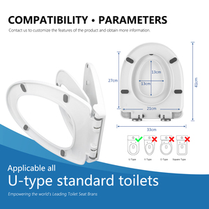 Tempat Duduk Toilet Anak dan Dewasa 2 in 1 Bentuk D untuk Keluarga dan Anak-Anak dengan Kursi Anak Terintegrasi untuk Kamar Mandi - Product Image 3