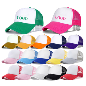 Casquettes de sport en <span class=keywords><strong>mousse</strong></span> personnalisées brodées avec visière incurvée pour l'été – Casquettes de baseball ajustables à 5 panneaux pour activités sportives en extérieur - Product Image 1