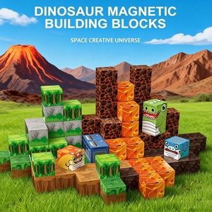 Bloques de Construcción Magnéticos al por Mayor, Juguete STEM de Dinosaurios para Preescolares, Set de Construcción de Cubos de Píxeles 3D, Precio al por Mayor - Product Image 2