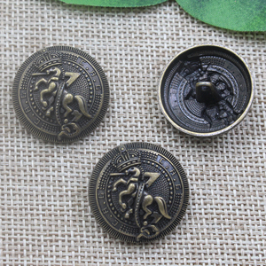 Nhà Sản Xuất Chất Lượng Cao 25 Mét Mô Hình Ngựa Hợp Kim Kim Loại Shank Tay May Nút Cho Áo - Product Image 6