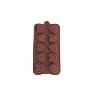 Moules <span class=keywords><strong>en</strong></span> silicone antiadhésifs pour chocolats <span class=keywords><strong>en</strong></span> <span class=keywords><strong>forme</strong></span> <span class=keywords><strong>de</strong></span> cœur et <span class=keywords><strong>de</strong></span> rose, 10 modèles, pour la Saint-Valentin, pour bonbons, gommes et glaçons DIY - Product Image 5