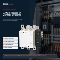 Kontaktor CJX2-F dengan Unit Penunda Waktu Pneumatik 115A-800A Aksesori Modular Timer Kontaktor untuk Pengaktifan Motor YORA 3P 4P