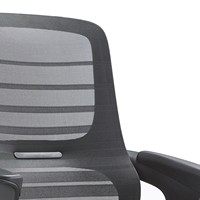 Chaise de bureau ergonomique moderne JOHOOFURNITURE, base 5 étoiles, matériau PP, dossier en maille, bureau à domicile, coussin épais confortable