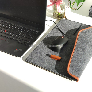 Ulike Custom Durable Soft Portable Simple Felt Material Shockproof Unisex Laptop Sleeve <b>Case</b> Pockets Large Capacity <b>Computer</b> Bag - Product Image 4