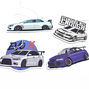 Désodorisants de voiture suspendus en papier personnalisés avec logo sur mesure, parfums variés longue durée, en gros pour promotions et cadeaux - Product Image 3
