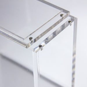 <span class=keywords><strong>Booster</strong></span> de <span class=keywords><strong>Pokemon</strong></span> en acrylique transparent personnalisé en gros boîte de présentation avec aimants puissants support de protection TCG - Product Image 5