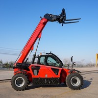 Chariot télescopique tout-terrain de 3,5 tonnes, hauteur de levage de 9,6 m, portée de 7 m, chariot élévateur diesel YUCHAI 4x4