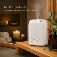 Diffuseur d'huiles essentielles à brume froide biphasique, capacité 150 ml, ultra-silencieux (<30 dBA) pour aromathérapie, spa, magasin de détail