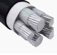 Cable de Alimentación Industrial de Bajo Voltaje 0.6/1KV, 3X95+50mm2, ABC AH, Conductor de Aluminio, Aislamiento XLPE, Revestimiento de PVC, para Instalación Aérea