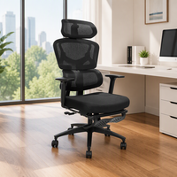 Chaise de bureau moderne à hauteur réglable Ergonomique Personnel Design traditionnel Pivotant pour le travail en salle de conférence