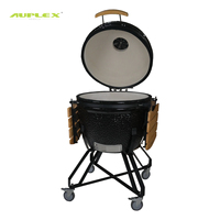 Parrilla Kamado Big Joe Serie Auplex de 27 Pulgadas, Parrilla Kamado de Cerámica Resistente para Barbacoa y Ahumador, EN-1860, Precio de Fábrica