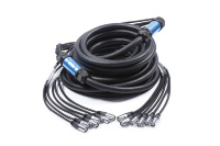 Câble réseau CAT6 0.55 cuivre SFTP câble double blindé tambour de câble de performance de scène 4 canaux