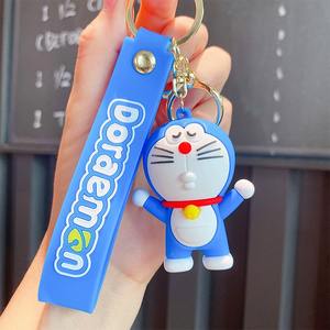 Kawaii 3D PVC dibujos animados japonés Anime llavero lindo mochila colgante <span class=keywords><strong>Doraemon</strong></span> llavero - Product Image 5