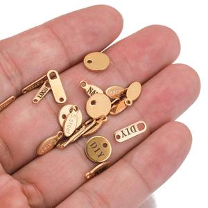 50 Piezas de Etiquetas Personalizadas con Grabado Láser de Nombre y LOGO en Acero Inoxidable para Extensión de Cadena de Collar Venta al por Mayor - Product Image 6