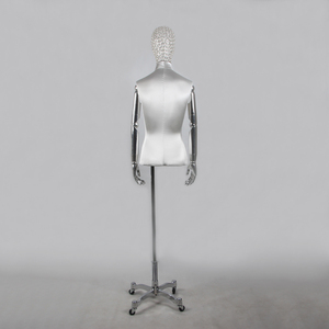 <span class=keywords><strong>Mannequin</strong></span> de couturière populaire pour filles, buste recouvert de tissu satiné, tête ornée de diamants brillants, avec support miroir - Product Image 4