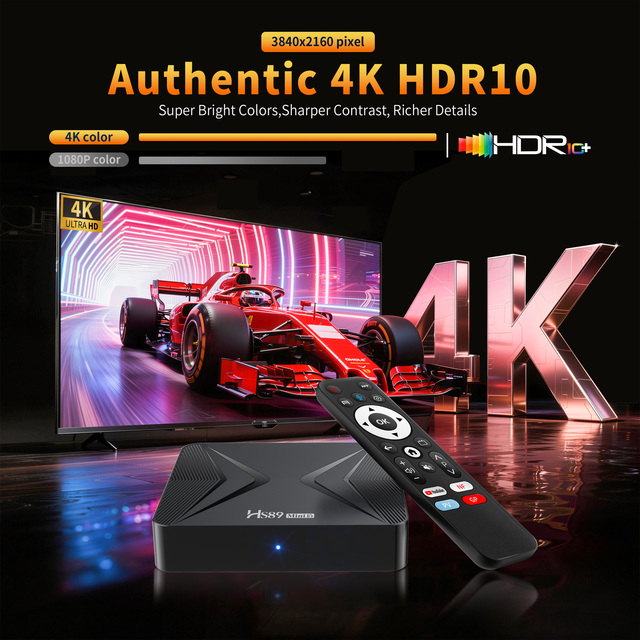 2026 Best 8K TV HS89 STB Media Player Premium Google Android TV Box Strong WIFI6 4K Europe France Spain German USA Free Shipping