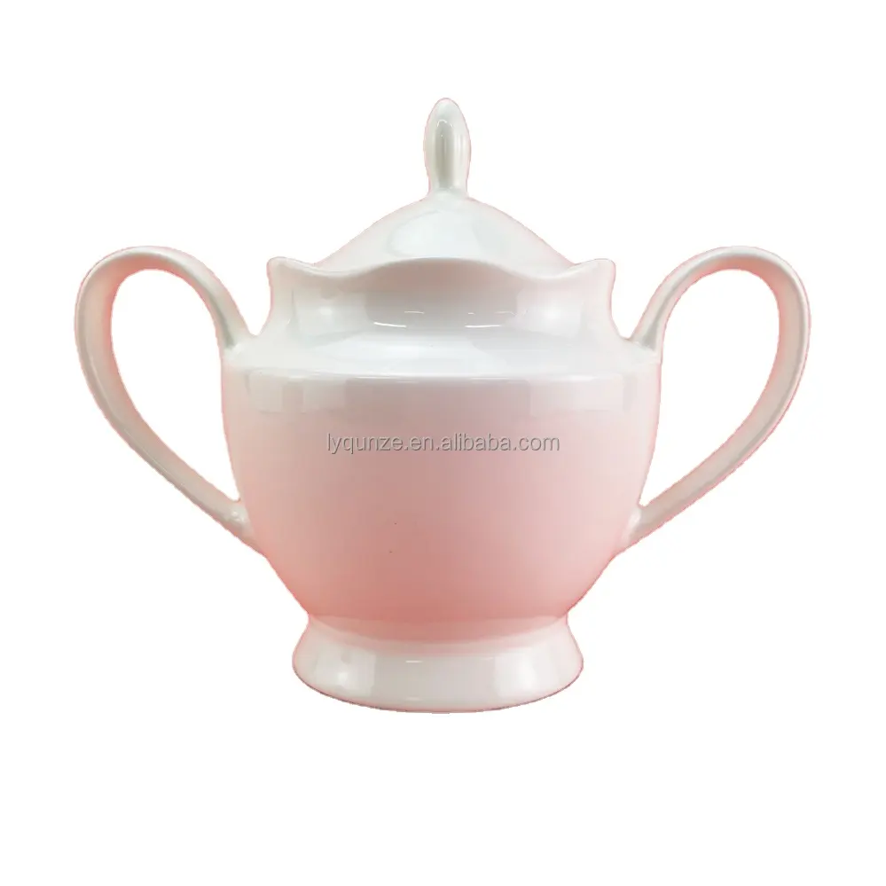 China wholesale round ceramic porcelain sugar and creamer pot