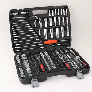 216-Piece Auto Repair Mechanical Tools Kit 1-Drawer Heavy Duty Metal Box OEM Supported <b>Case</b> Hand Metal <b>File</b> Wrenches Automotive - Product Image 1