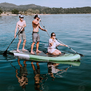 แพดเดิลบอร์ดเป่าลมสำหรับตกปลา พร้อ<span class=keywords><strong>ม</strong></span>ที่วางคันเบ็ด ความจุขนาดใหญ่ สำหรับนักตกปลา เก็บอุปกรณ์ตกปลาได้ในทะเลสาบ แม่น้ำ ทะเล - Product Image 2
