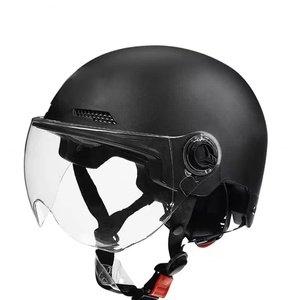 Casque de ski unisexe demi-face avec visière transparente, réglable, respirant, coupe-vent, en matériau PC EPS, pour sports d'hiver - Product Image 1