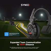 Intercom audio sans fil SYNCO Xtalk XPro X5 2.4G 350M, distance longue portée, full-duplex, en aluminium, pour la communication d'équipe