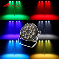 Projecteur LED ultra-fin en aluminium 18 * 10W RGBW 4-en-1 pour éclairage de parking, mariage, DJ, discothèque et scène