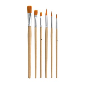 BOMEIJIA Set di 6 <span class=keywords><strong>Pennelli</strong></span> Artistici <span class=keywords><strong>Pennelli</strong></span> per Acquerello Rotondi a Punta in Nylon per <span class=keywords><strong>Pittura</strong></span> a <span class=keywords><strong>Olio</strong></span> - Product Image 6