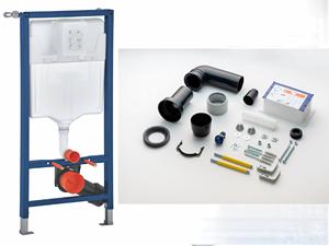 <span class=keywords><strong>Cisterna</strong></span> Empotrada de Estilo Moderno DOGOLI TS008QD para <span class=keywords><strong>Inodoro</strong></span> Suspendido, Doble Descarga, Tanque de Plástico para Baño, Diseño Oculto - Product Image 1