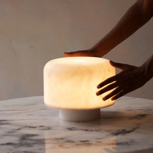 Spanish Marble Table Lamp E27 Led <b>Push</b> <b>Button</b> <b>Switch</b> Nordic Bedroom Hotel Decor - Product Image 5