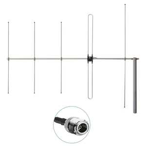 เสาอากาศยากิ 9dBi VHF 136-174MHz เสาอากาศสื่อสาร 5 องค์ประกอบ อลูมิเนียมอัลลอยด์ เสาอากาศยากิแบบขันสกรู - Product Image 1